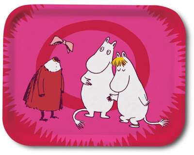 Moomin Birch Tray Invisible Child Pink 27 x 20 cm