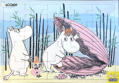 Moomin Puzzle Set of 2 Shell 20 pcs Party 40 pcs 30 x 21 cm