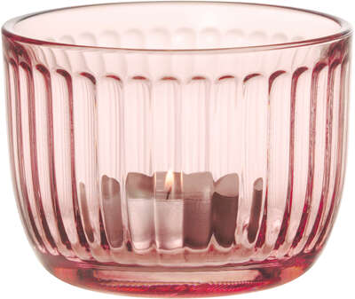 Raami Tealight Candle Holder 9 cm Salmon Pink Iittala