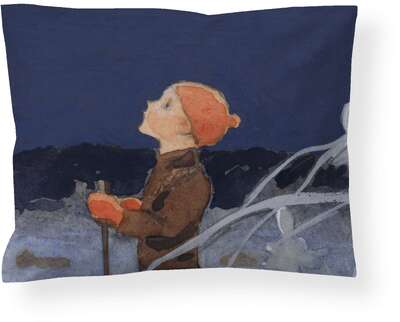 Finlayson Sateen Pillowcase Boy and Star Rudolf Koivu 50 x 60 cm