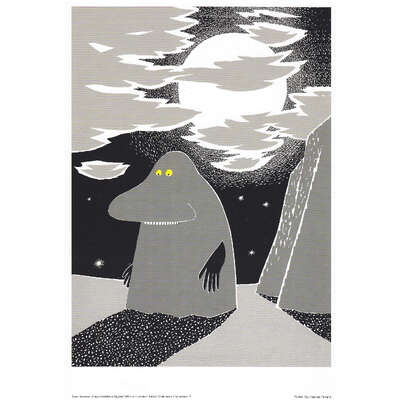 Moomin Poster Groke Tove Jansson 24 x 30 cm