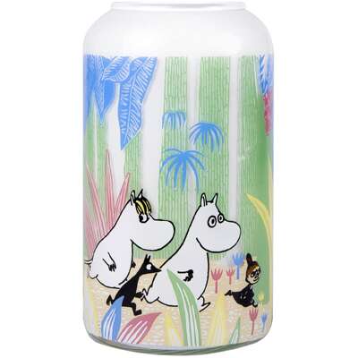Moomin Glass Vase Moomin in the Jungle 12 cm Muurla