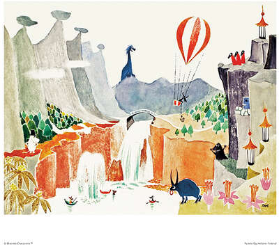 Moomin Poster Moominpappa Memoirs 24 x 30 cm Putinki