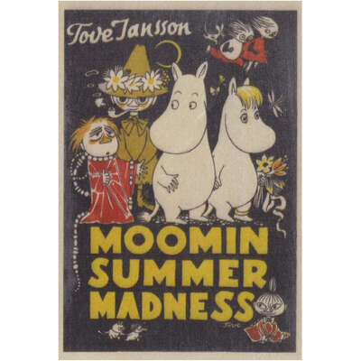 Moomin Wooden Postcard Birch Plywood Summer Madness
