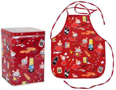 Moomin Little My Baking Apron in Tin Red Martinex