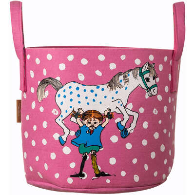 Storage Basket 30 L Pippi and the Horse Pink