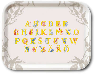 Moomin Birch Tray Moomin ABC 27 x 20 cm Optodesign 