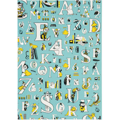 Moomin  ABC Notebook A4 100 Squared Pages 7 x 7 mm