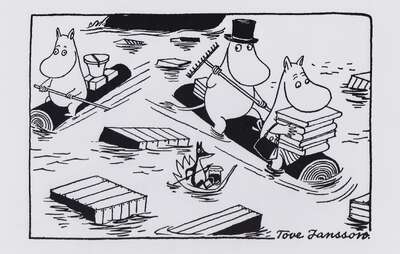 Moomin Poster 24 x 30 cm Hub Sailing