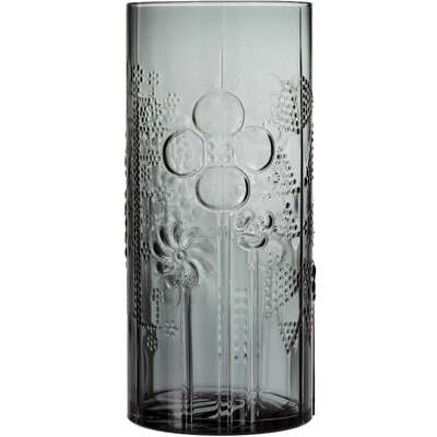Iittala Oiva Toikka Flora Dark Grey 250 mm Glass Vase